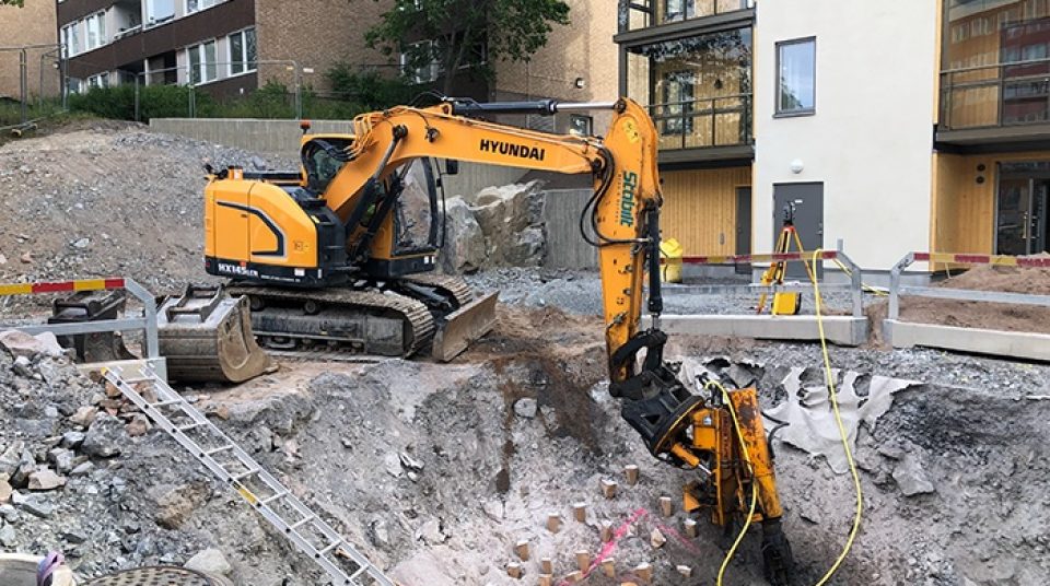 Betong-projekt i Nacka