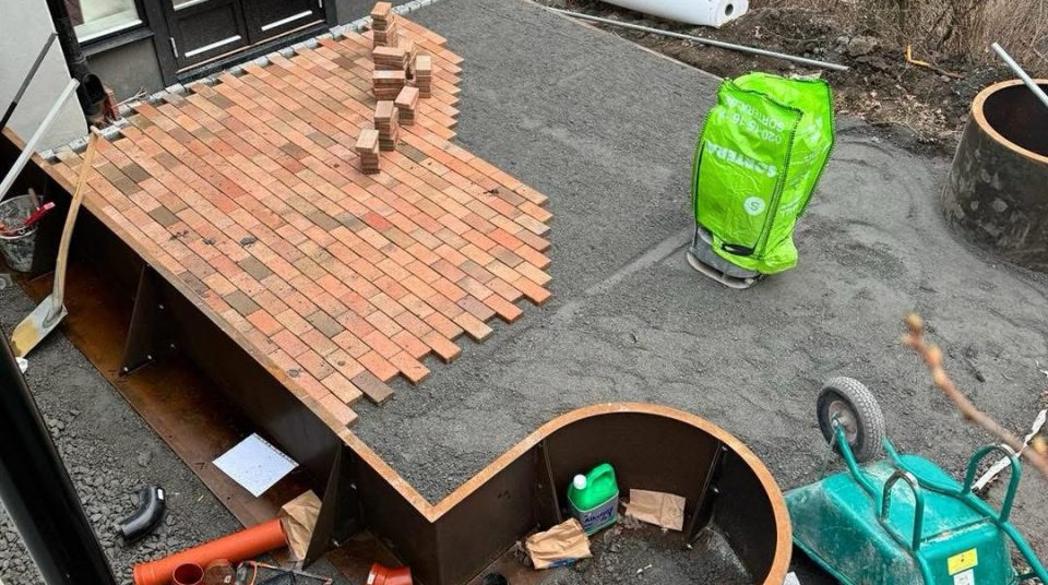 Betong-projekt i Nacka
